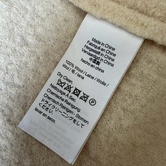 J. CREW Daphne Coat Cream Italian Boiled Wool Double Breasted Peacoat - Picture 10 of 13